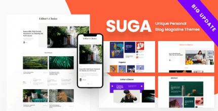 Suga 3.7 – Magazine and Blog WordPress Theme