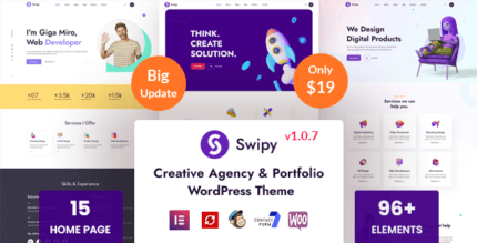 Swipy 1.1.5 – Creative Agency WordPress Theme