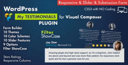 Testimonials Showcase for Visual Composer Plugin 4.1