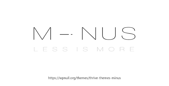 Thrive Themes Minus 2.11.1 NULLED