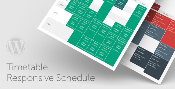 Timetable Responsive Schedule For WordPress 7.2