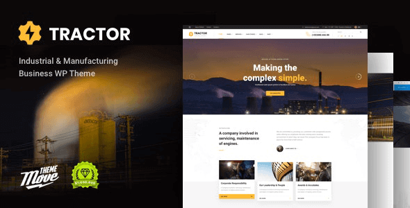 Tractor 1.4.8 – Industrial, Industry & Manufacturing WordPress Theme