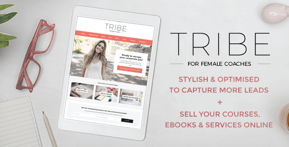 Tribe Coach 1.7.3 – Feminine Coaching Business WordPress Theme