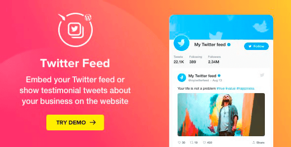 Twitter Feed 1.5.0 – WordPress Twitter Plugin