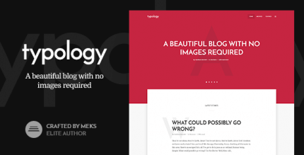 Typology 1.7.6 – Text Based Minimal WordPress Blog Theme