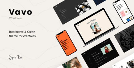 Vavo 2.3.2 – An Interactive & Clean Theme for Creatives