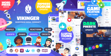 Vikinger 1.9.6 – BuddyPress and GamiPress Social Community