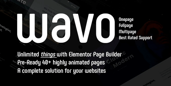 Wavo 2.2.4 NULLED – Creative Portfolio & Agency Theme