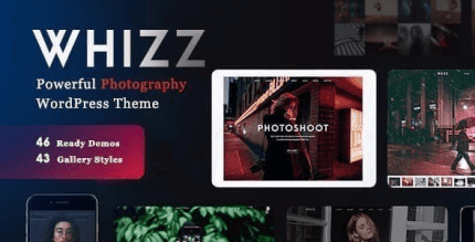 Whizz 2.3.1 – Responsive Photography Portfolio WordPress Theme