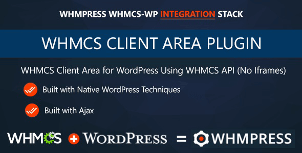 WHMCS Client Area for WordPress by WHMpress 4.1rev6 NULLED
