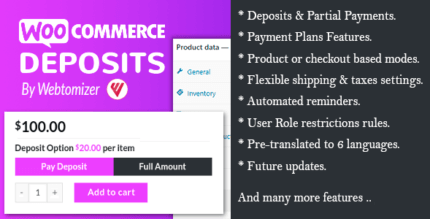 WooCommerce Deposits 4.5.0 – Partial Payments Plugin