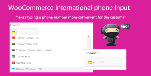 WooCommerce International Phone Input 2.1.7
