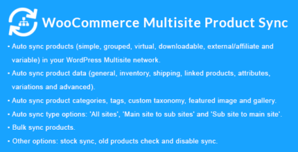 WooCommerce Multisite Product Sync 2.2.4 NULLED