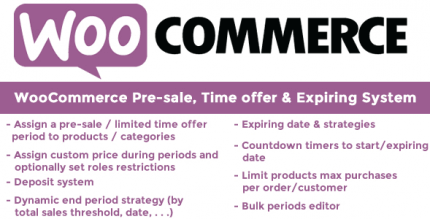 WooCommerce Pre-sale Time offer & Expiring System 11.5 NULLED