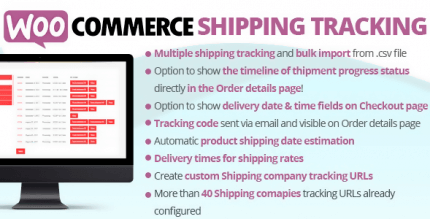WooCommerce Shipping Tracking 38.6 NULLED