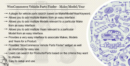 WooCommerce Vehicle Parts Finder – Make/Model/Year 3.7