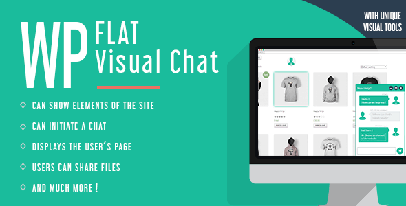 WP Flat Visual Chat 5.403 NULLED – Live Chat & Remote View for WordPress