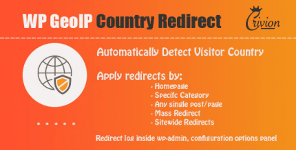 WP GeoIP Country Redirect 3.7 NULLED