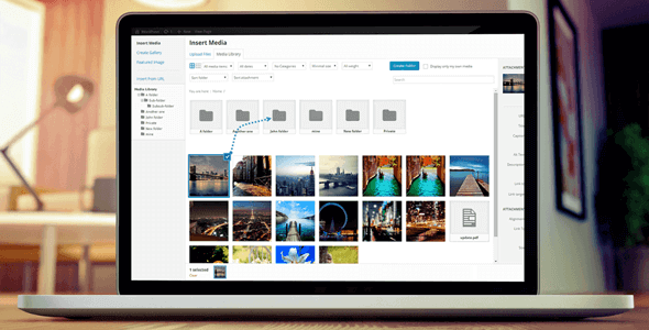 WP Media Folder 5.9.7 – Media manager with folders + Cloud addon 3.7.15 + Gallery addon 2.6.6