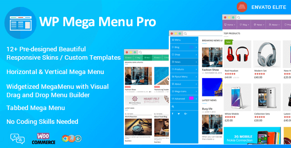 WP Mega Menu Pro 2.1.7 – Responsive Mega Menu Plugin for WordPress