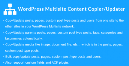 WordPress Multisite Content Copier Updater 2.1.1 NULLED
