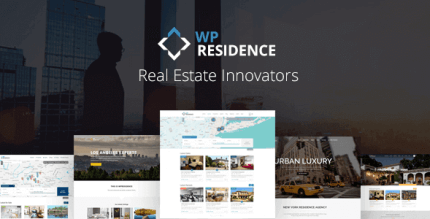 WP Residence 4.10.1 NULLED – Real Estate WordPress Theme