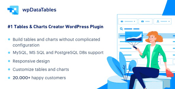 wpDataTables 7.1.1 – Tables and Charts Manager for WordPress