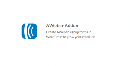 WPForms AWeber Addon 2.0.1