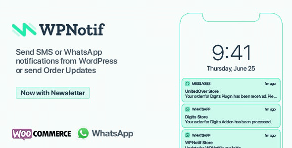 WPNotif 2.9.4 NULLED – WordPress SMS & WhatsApp Message Notifications + Additional Gateways