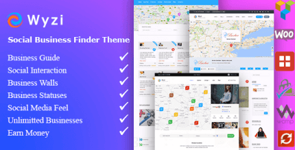 WYZI 2.4.5 NULLED – Business Finder WordPress Directory Listing Theme