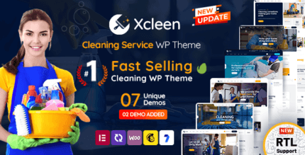 Xcleen 4.2 – Cleaning Services WordPress Theme