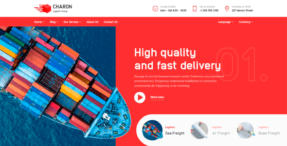 Charon 1.6.0 NULLED – Logistic, Transport and Cargo Company