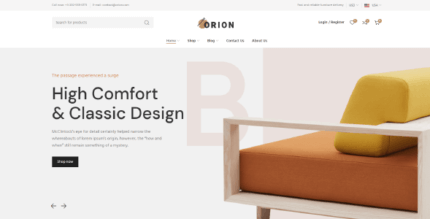 Orion 1.5.1 NULLED – eCommerce Theme for Furniture, Handmade and Decor