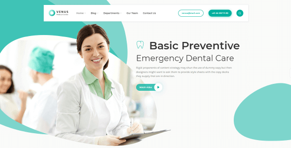 Venus 1.6.0 NULLED – Modern Theme for Medicine and Clinics Websites