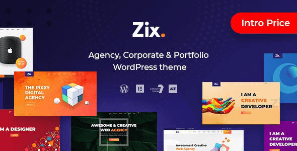 Zix 1.1.4 – Digital Agency & MultiPurpose WordPress Theme
